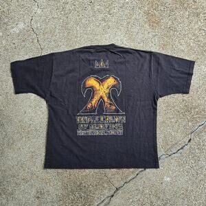 Vtg 90s TRIPLE CROWN OF SURFING North Shore Hawaii Surf Tee Shirt XL USA Made